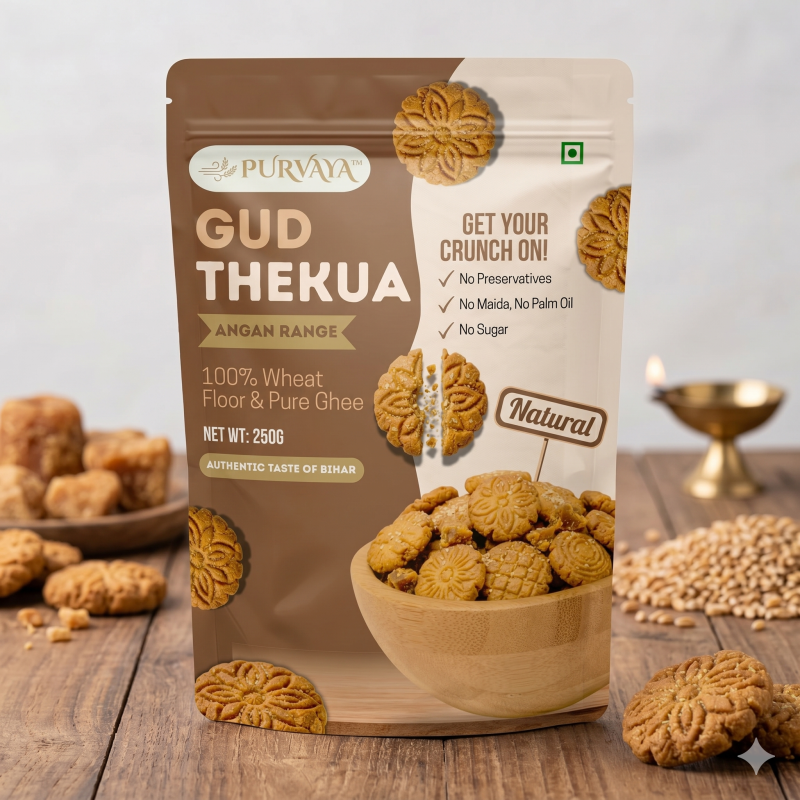 Gud Thekua: Traditional Indian Sweet Biscuits | 250g